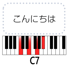 Piano chords, and lyrics. 7 & m7
