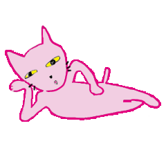 pink cat a