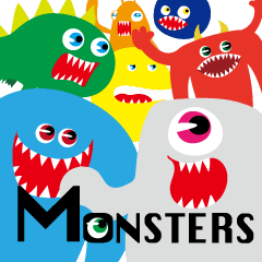 colorful MONSTERS sticker
