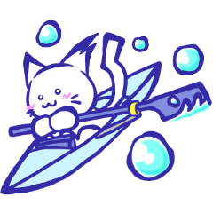 rowing cat