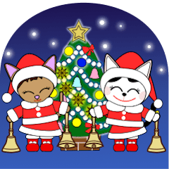 Animation happy cat's Christmas-2