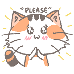 Som Som, Orange cat, Meow anime sticker