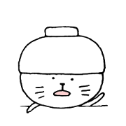 O gato que estava coberto com uma tigela O gato que estava coberto com uma tigela