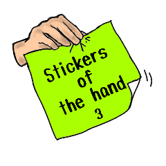 Stickers of the hand 3
