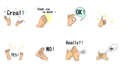 Stickers of the hand 3 Stickers of the hand 3