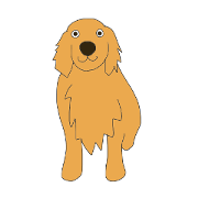 Golden Retrievers' cute stickers set 2 Golden Retrievers' cute stickers set 2