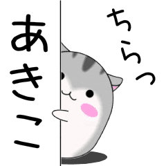 Move!Akiko designated name Sticker