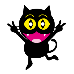 Lovely black cat named Bla-vou