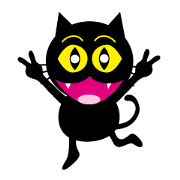 Lovely black cat named Bla-vou