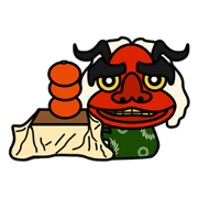 Lion-Dance Sticker. Lion-Dance Sticker.