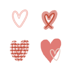 粉色滿滿的各種愛心2