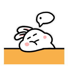 精神抖擻的小白兔