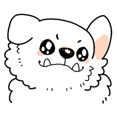 ROMERO THE WHITE DOG