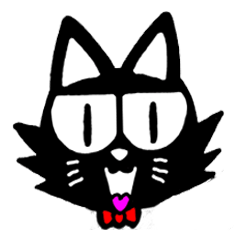 Black cat Hei-chan's sticker.