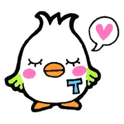 Sticker for the initial T Sticker for the initial T