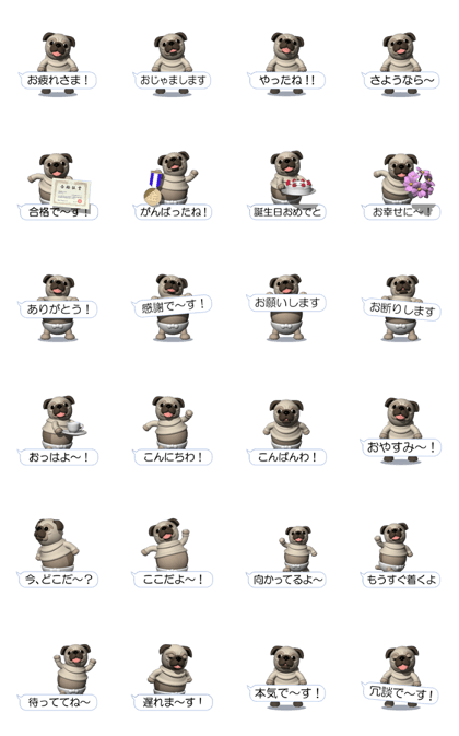 Innocent pug (Movie 03)