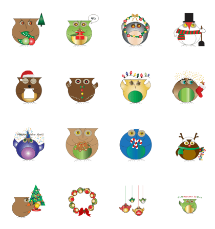 Owl Pipito at Christmas