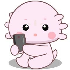 Cute Baby Axolotl 2 : Animated