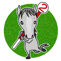 Horse of bipedalism Sticker2!
