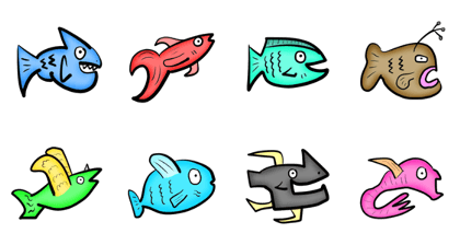 8 Graffiti Fish 8 Graffiti Fish