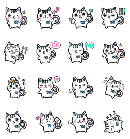 Sticker for the initial W Sticker for the initial W