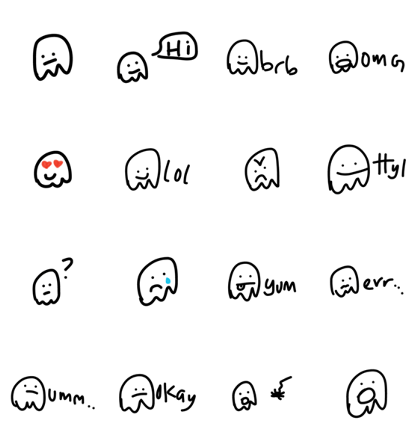 Jelly speech - cute funny emoji sticker Jelly speech - cute funny emoji sticker