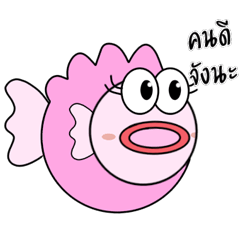 Pink Puffer Fish