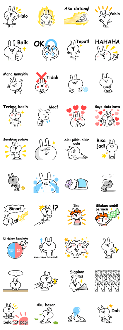 Cheerful rabbit for everyday use INA