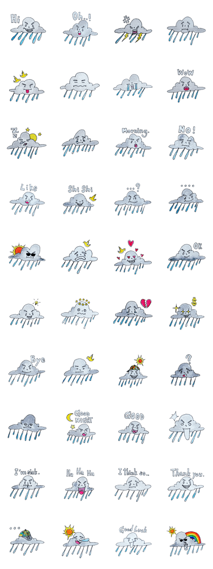 I am raining.