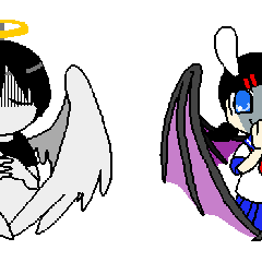 Glum angels & Bright devil
