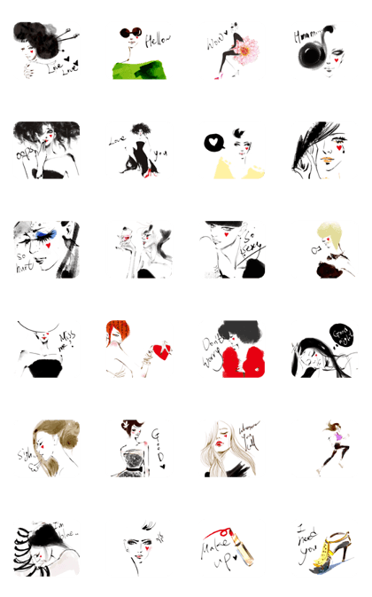 Hanstyle girls (animation no.1)