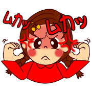 The girl's sign language which moves 3