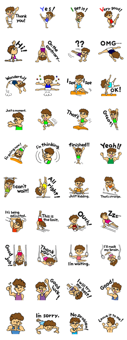 gymnastics message