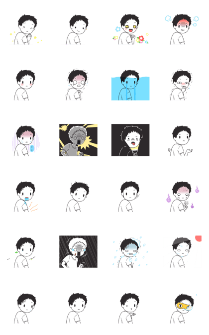 Emotion of boy