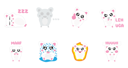 Hamsy the white hamster 2