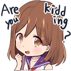 A little girl Sticker 6 EN
