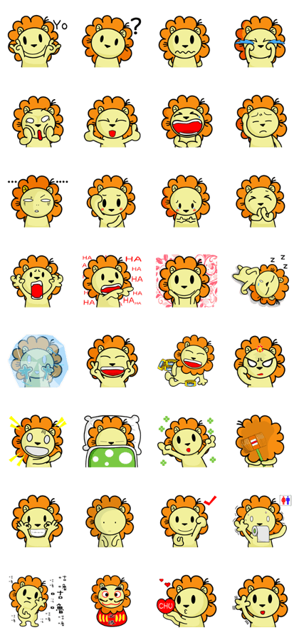 BEN LION DAILY FACE STICKERS VER.25