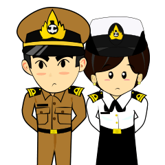 Navy Boy and Girl : Student