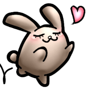 Rabbit of Chocolate Rice Cake