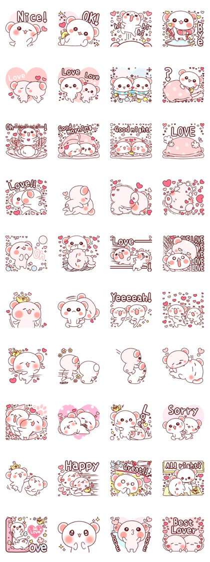 Fluffy Bear most Lovely 40set