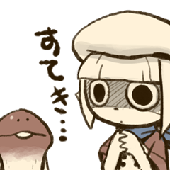 Funghi Manga Sticker - Rina&Nameko ver -