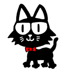 Black cat Hei-chan's Kansai dialect.