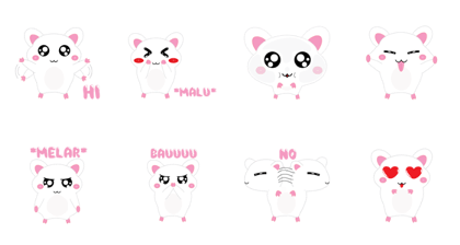 Hamsy the white hamster 1
