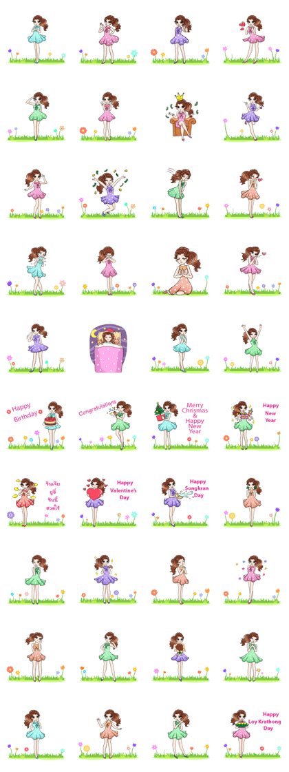 Happy cute girl version2