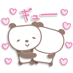 Pastel cute panda sticker