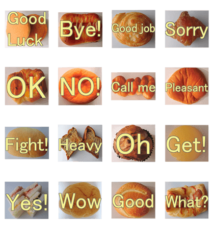 Add words to bread's pictures