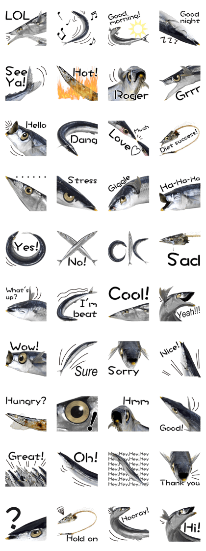 Fresh fish sticker