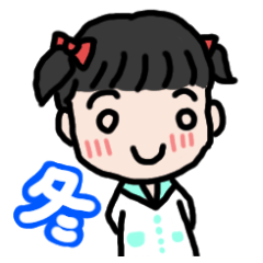 Ochibi sticker winter version