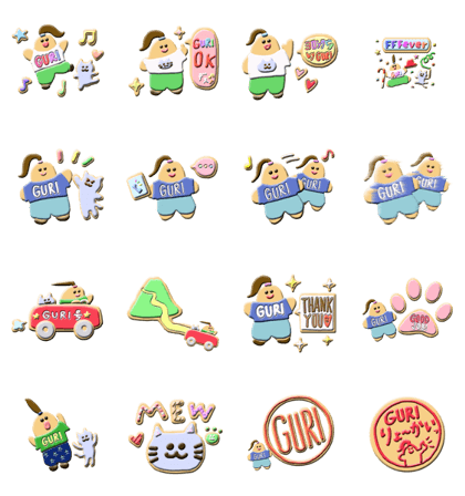 Sticker for exclusive use of GURI
