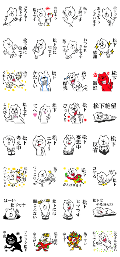 The sticker which Matsushita use